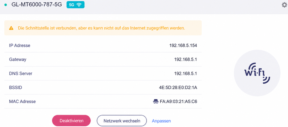 connect but no internet