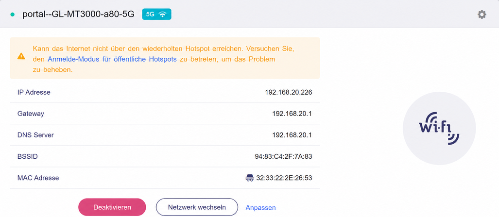 login mode for public hotspots