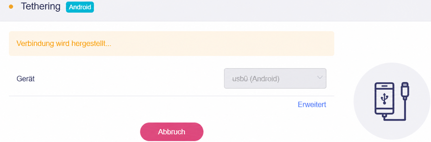 android connecting