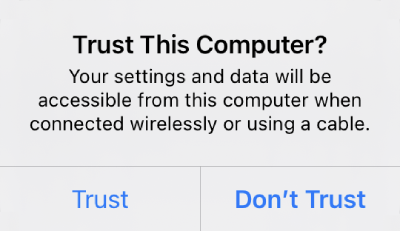 ios trust device