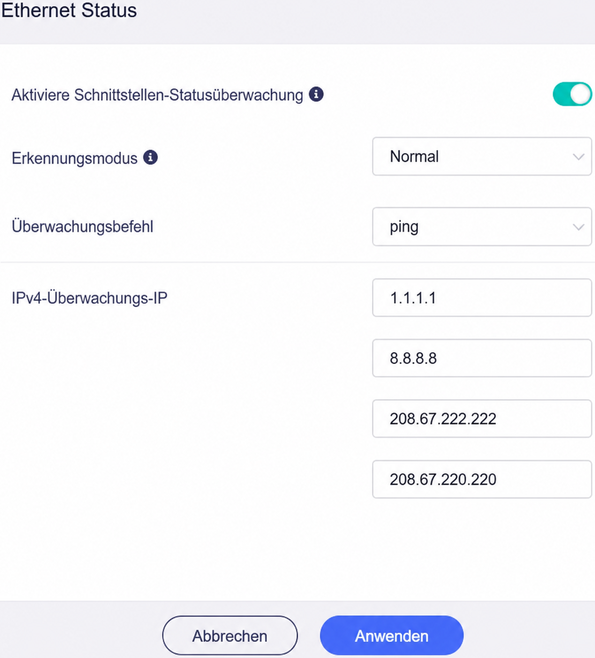 interface status track 2