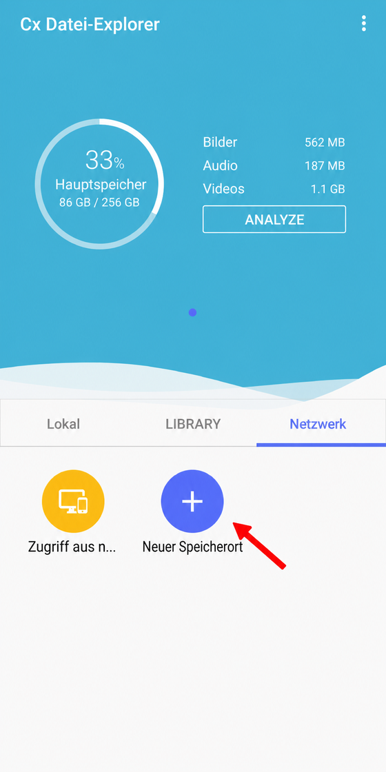 cx file explorer home page