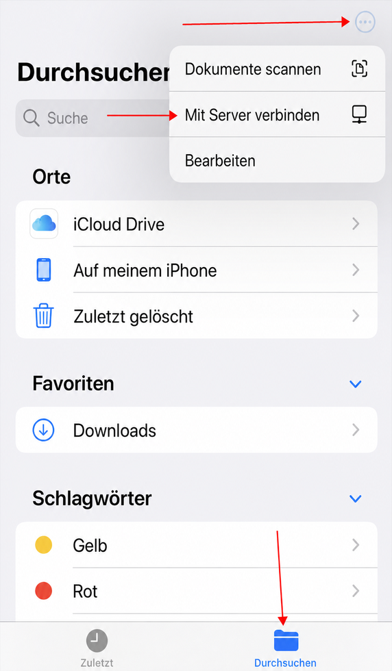 ios files set up SMB