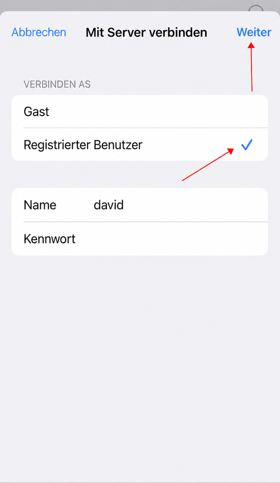 ios files set up SMB