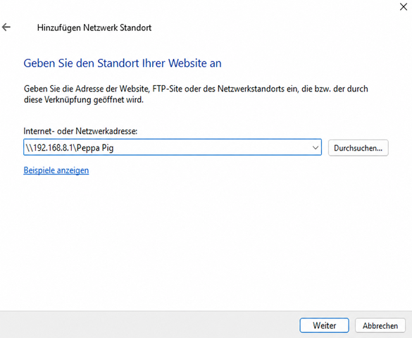 windows 11 add network location