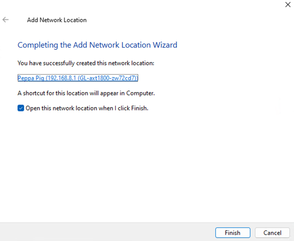 windows 11 add network location