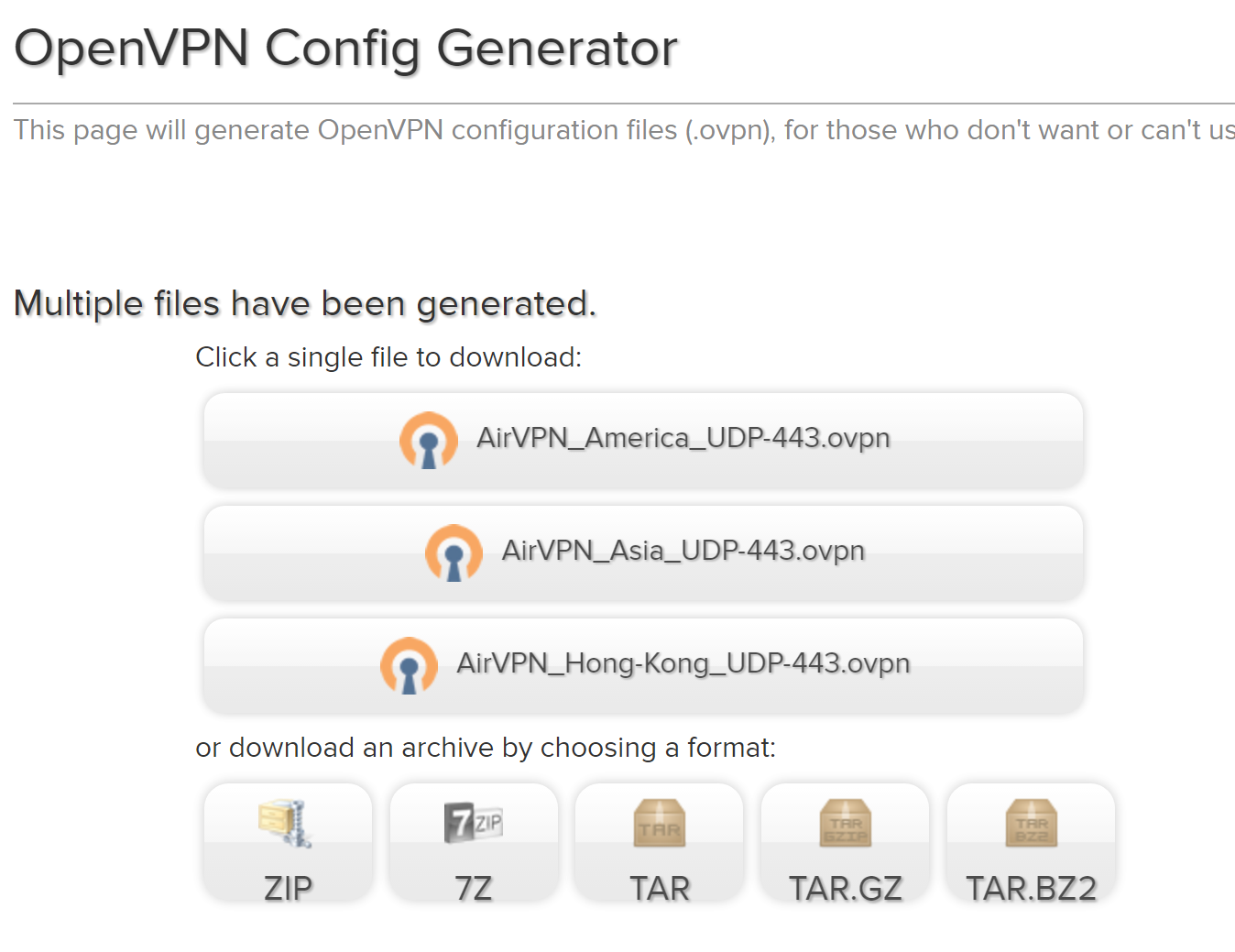 download config