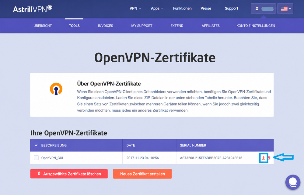 download certificate