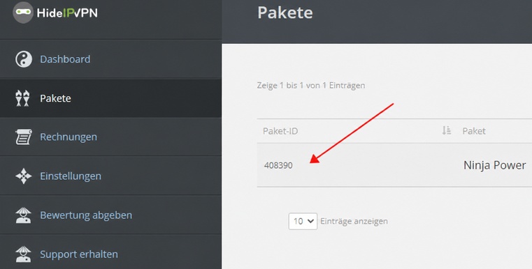 hideipvpn client area