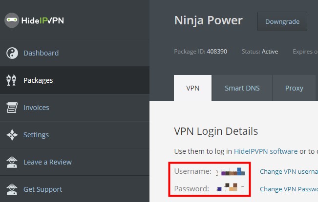 hideipvpn client area
