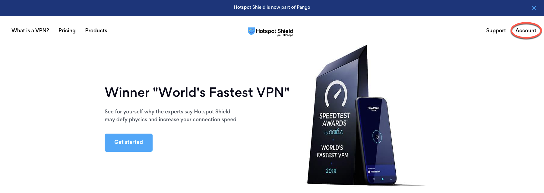 hotspot shield login