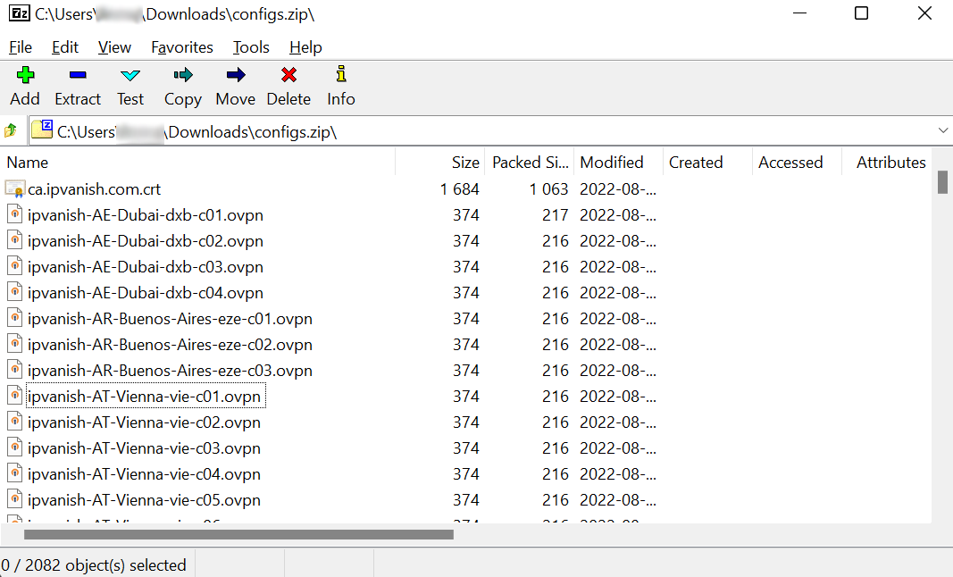 ipvanish all openvpn configs