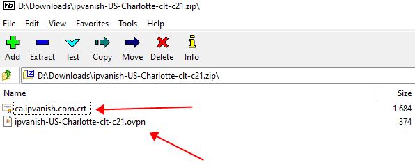 ipvanish openvpn config file with certificate file