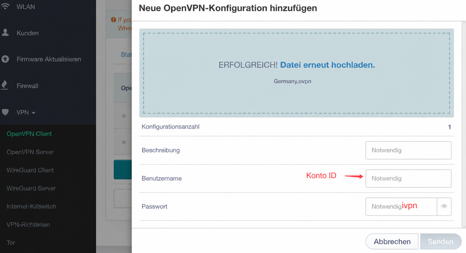 ivpn set up on gl.inet router