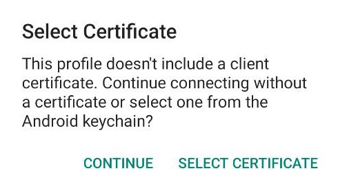 openvpn app select certificate