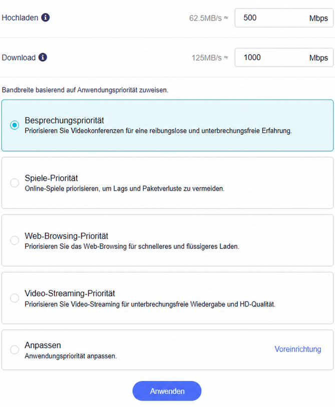 app priority