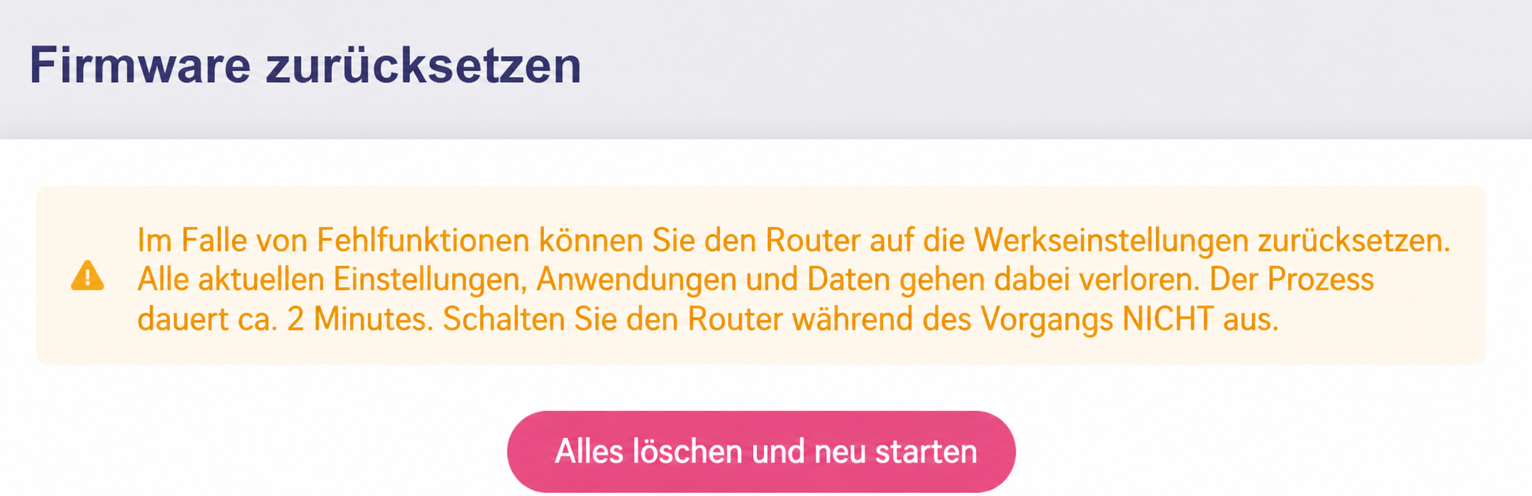 reset firmware
