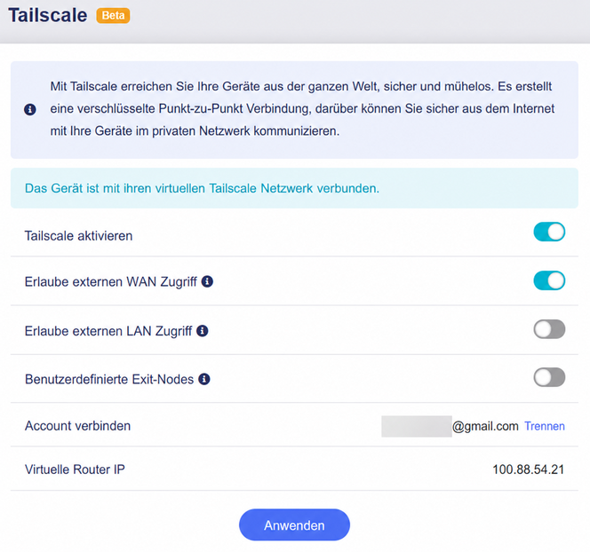 enable remote access wan