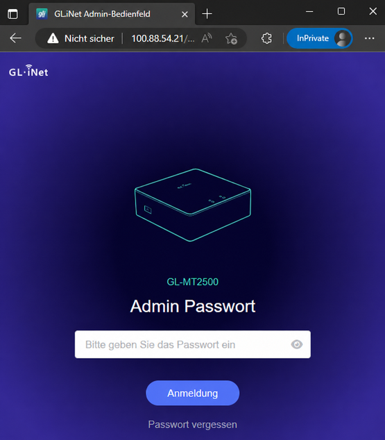 web admin panel
