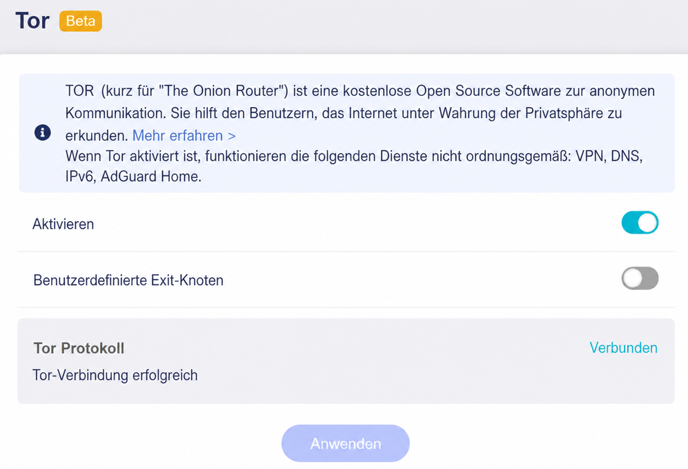 tor connected