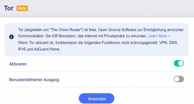 enable tor