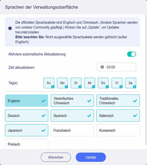 languages list