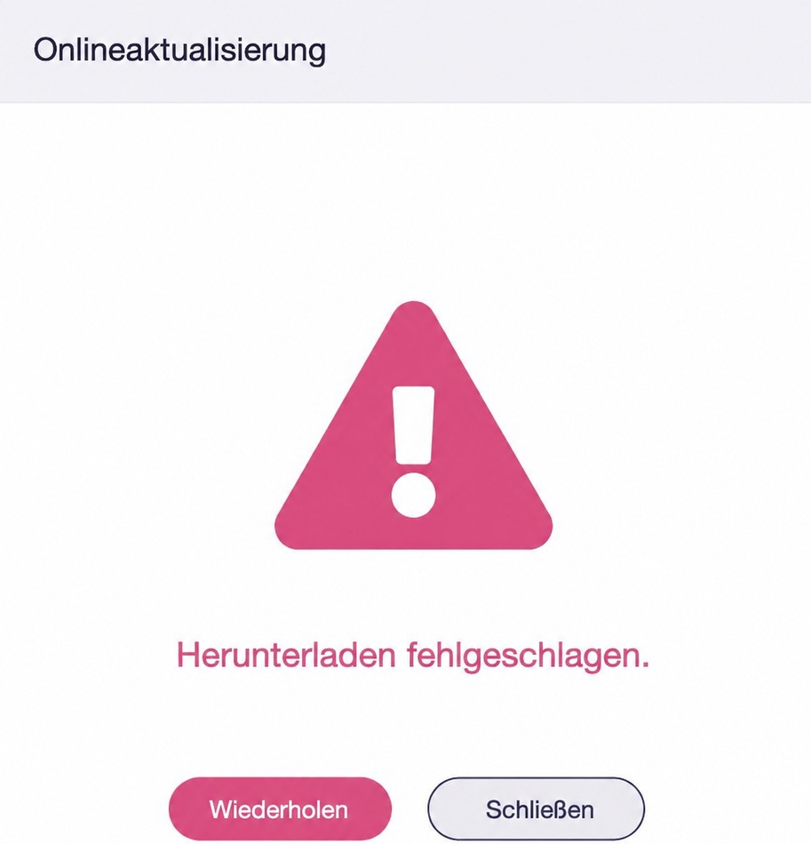 online download failed