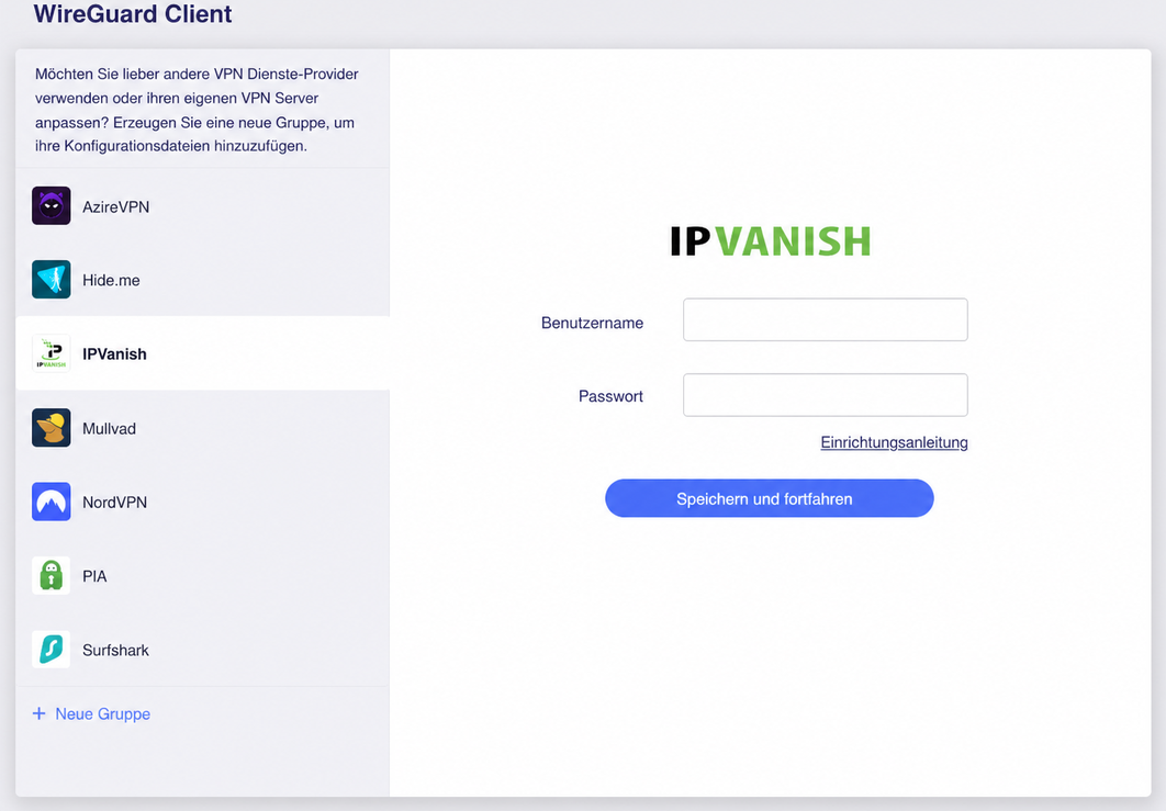ipvanish login