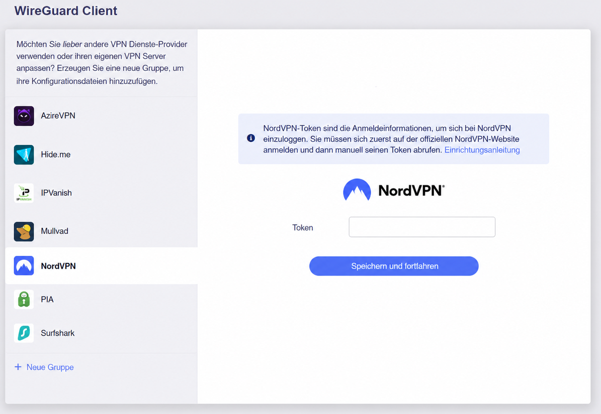 nordvpn login