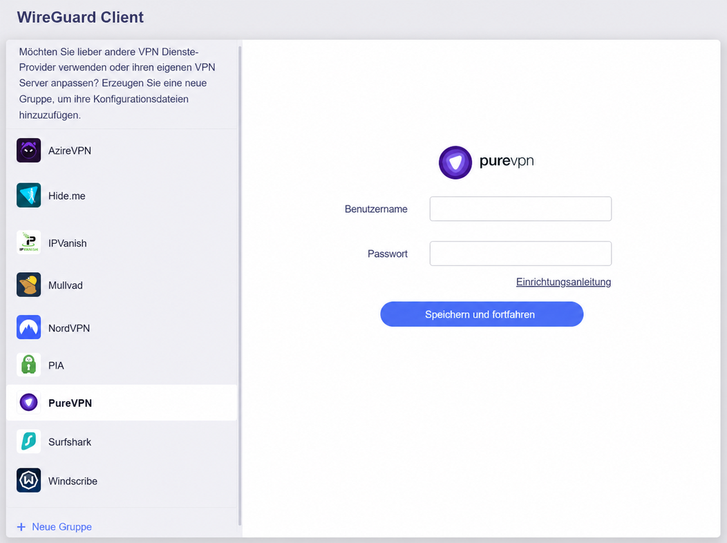 purevpn login