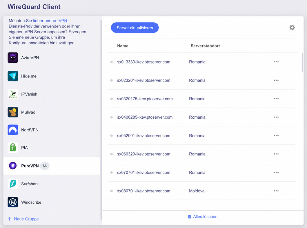 purevpn update servers