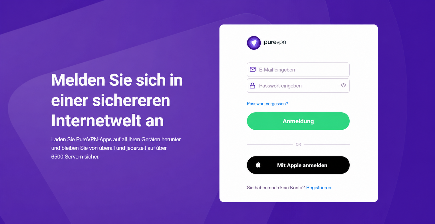 purevpn login