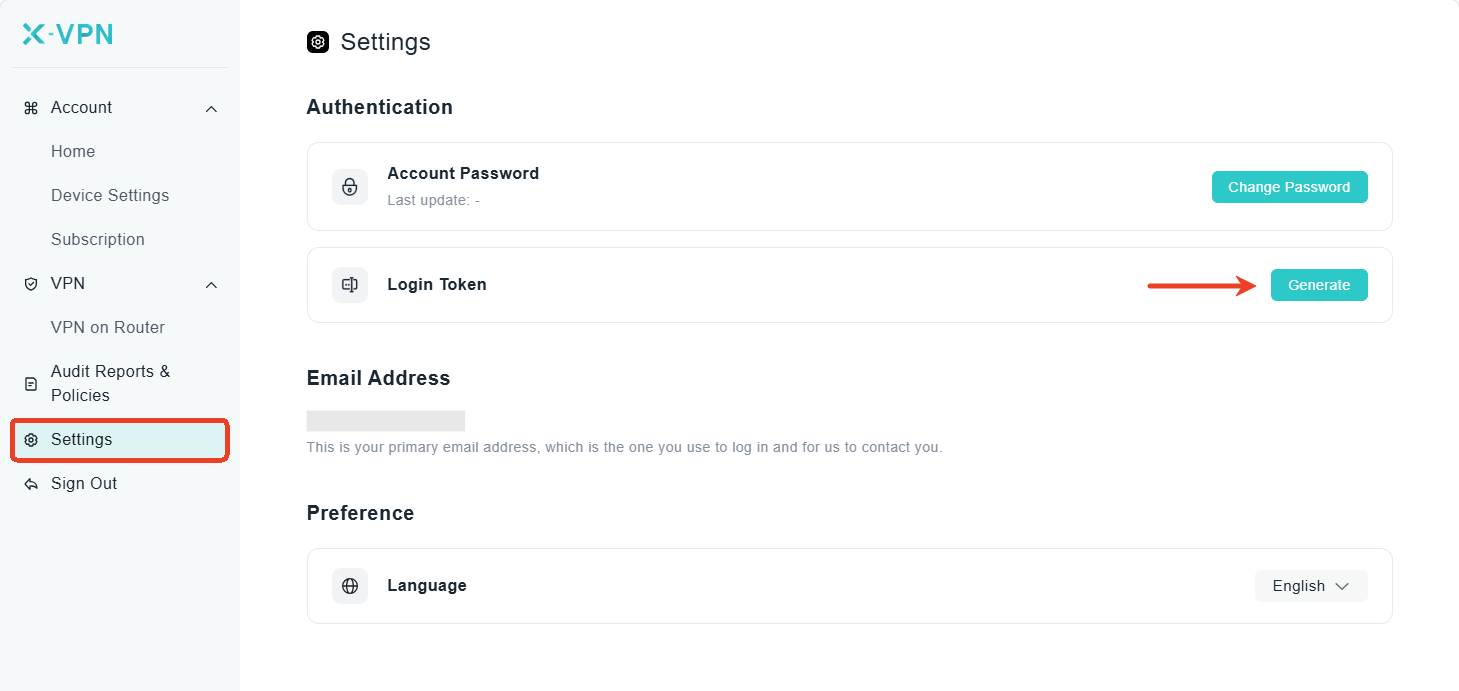 xvpn settings