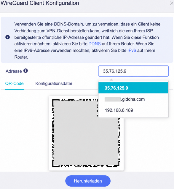 change server address
