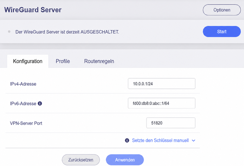 check configuration