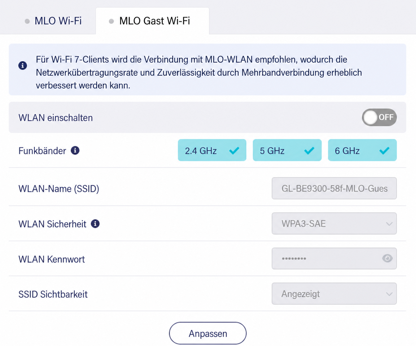 MLO Guest Wi-Fi