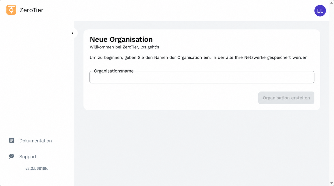 create organization