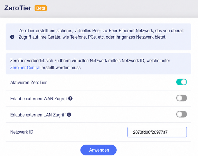 enable zerotier