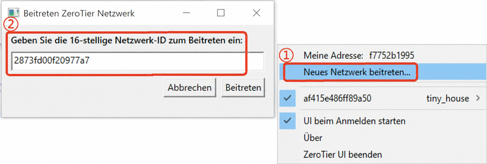 laptop join network
