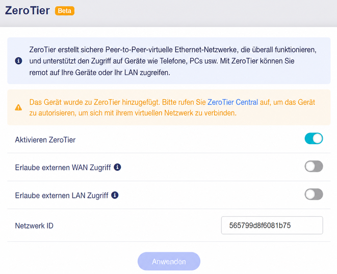 zerotier central