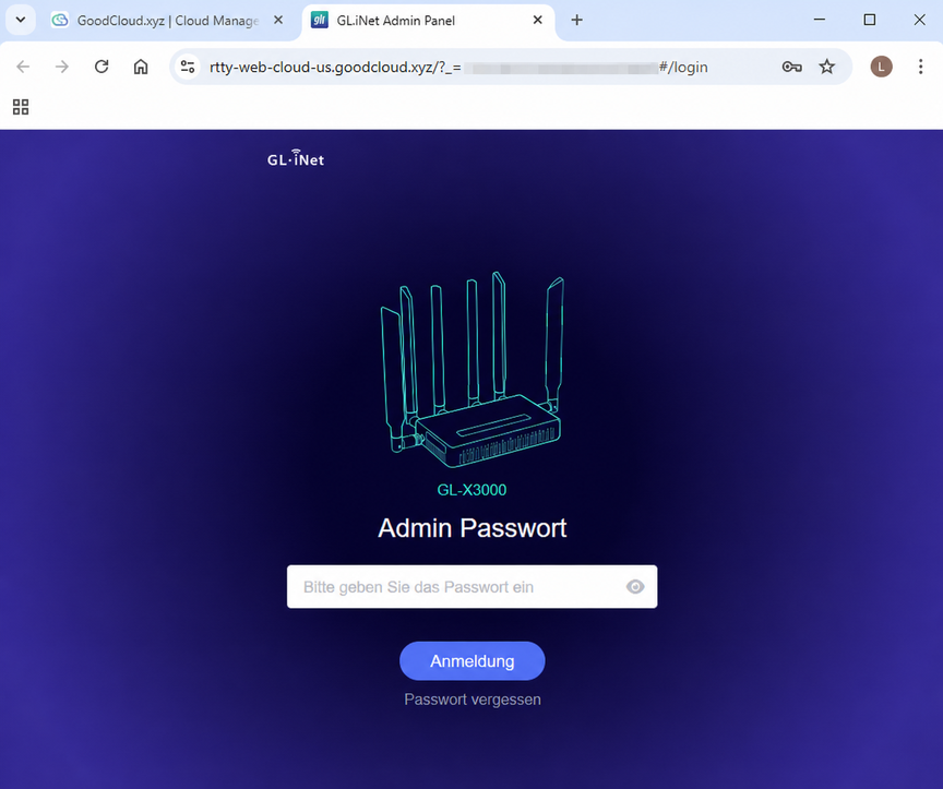 admin panel login