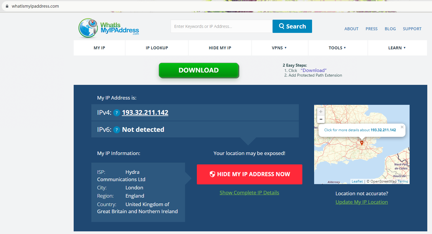 check ip after connected