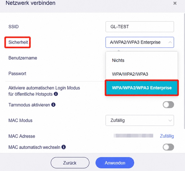 select security