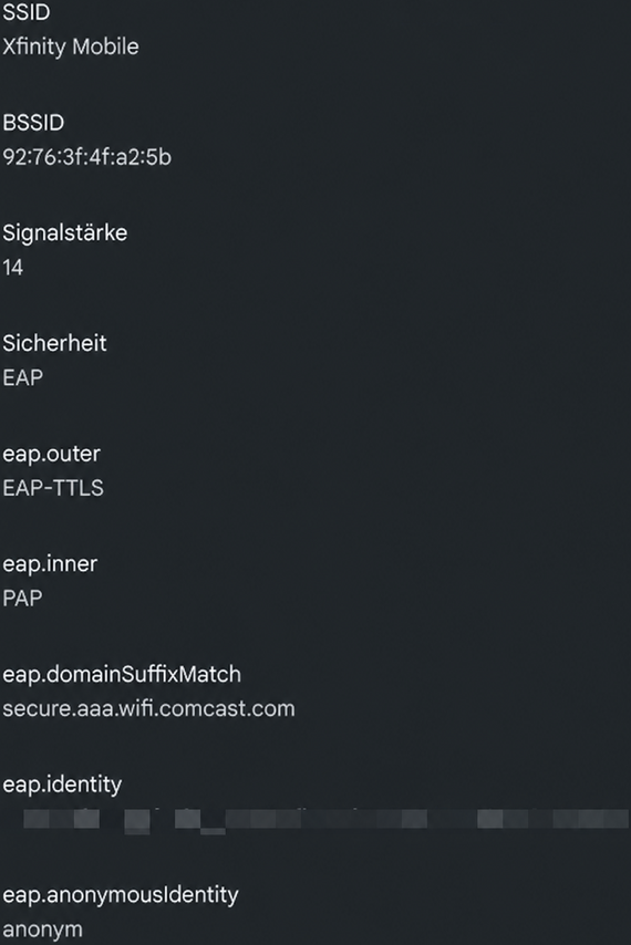xfinity wifi configs