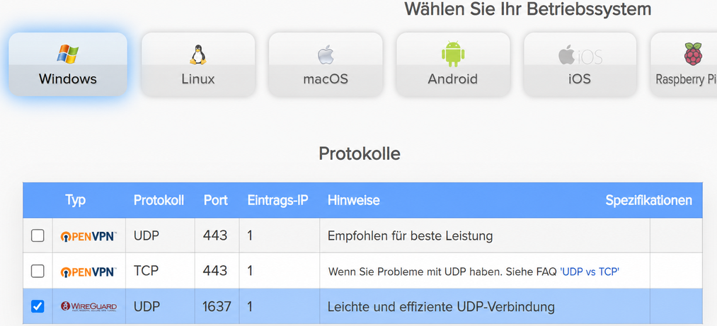 airvpn protocols