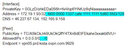 remove wireguard ipv6 content