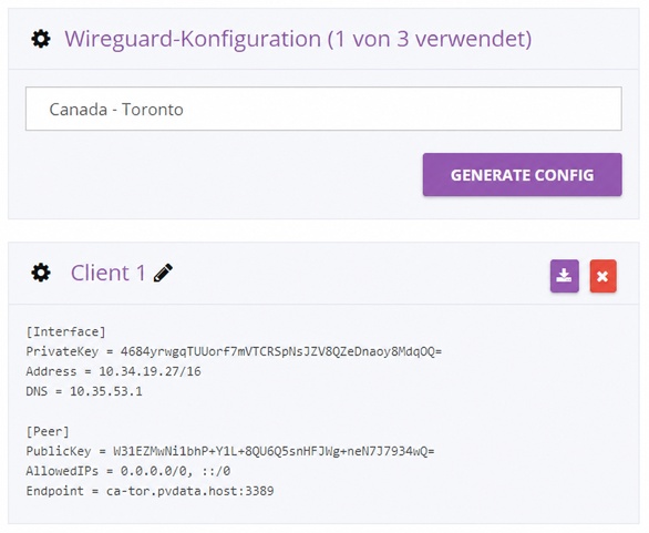 generate config