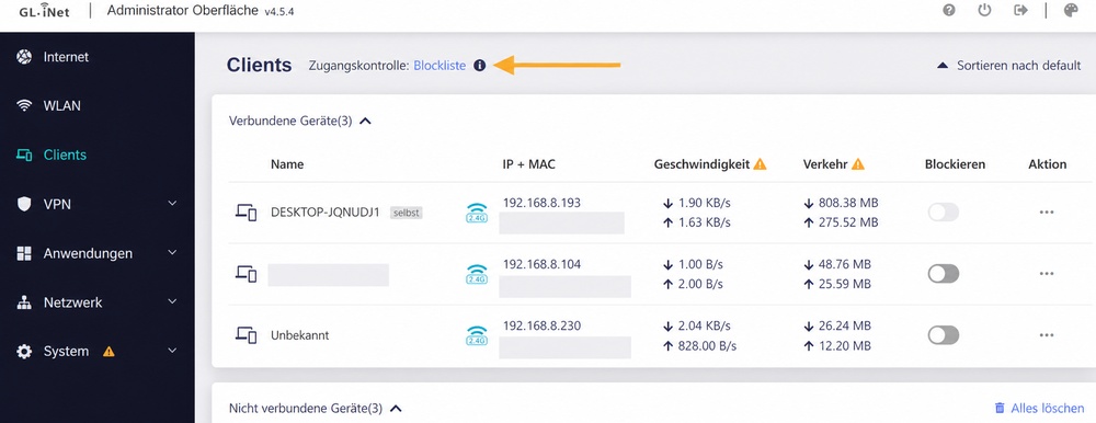 click blocklist