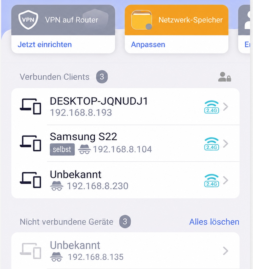 tap a device