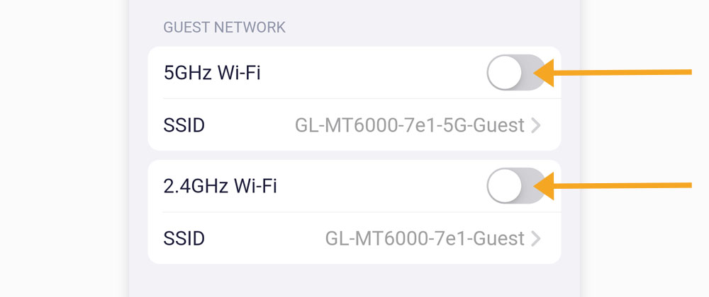 toggle the switch